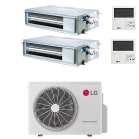Climatizzatore canalizzato con inverter LG dual split 12000+18000 btu A+++ MU3R21 R32