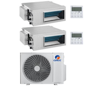 Climatizzatore canalizzabile Gree dual split 9000+18000 A++ R32 inverter GWHD(28)NK6OO Wifi