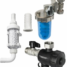 Kit salvacaldaia con Defangatore Filtro Magnetico, Dosatore Polifosfati e Neutralizzatore Condensa per Caldaie e Impianti