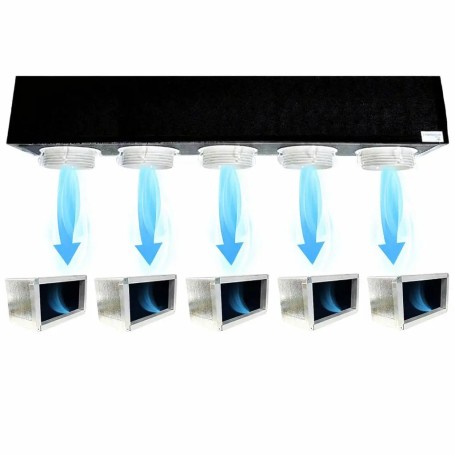 Kit Plenum per Fancoil Canalizzato a 5 zone completo di plenum bocchetta