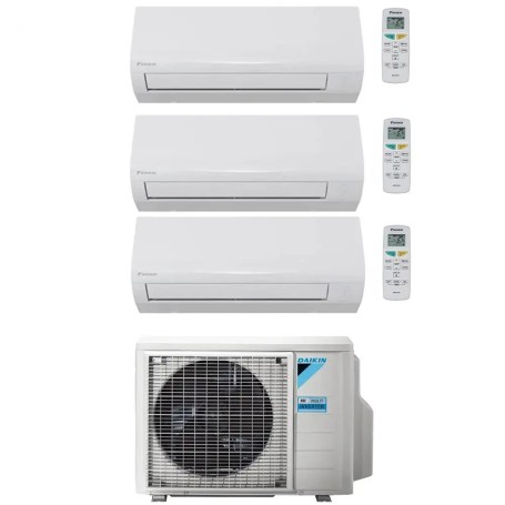 Climatizzatore trial split Daikin Sensira Wifi 7000+7000+9000 btu inverter 3MXF52A A++ R32