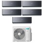 Climatizzatore Energy Pro X Black Hisense penta split 9000+9000+9000+9000+18000 btu inverter Wifi in A++ R32 5AMW125U4RTA