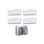Condizionatore quadri split con inverter 7000+7000+9000+12000 Daikin Stylish White WiFi R32 in A+++ 4MXM68N