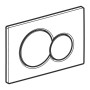 Geberit placca doppio comando bianca Sigma 01 per cassetta di scarico WC