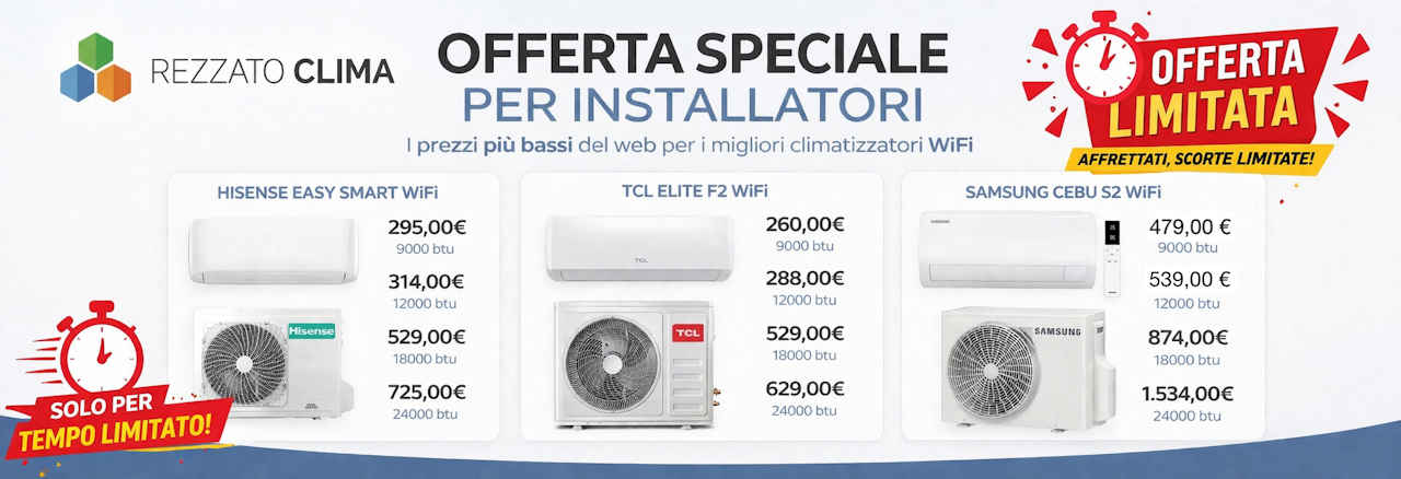 Offerta speciale per installatori